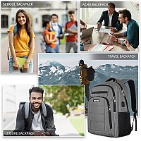 Bicpsro Laptop Backpack For Men Womenwork Business Backpack With Usb Charging Portwater Resistant College Computer Bookbag Fit