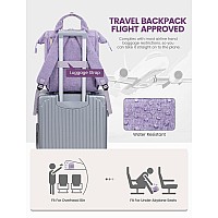 Lovevook College Backpack For Women Laptop Backpack Purse For Teacher Nurse Work Travel 156 Inch Laptop Bag Light Purplebei