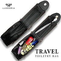 Luxeoria Premium Handmade Leather Toiletry Bags For Men And Women Genuine Leather Dopp Kit And Shaving Bag For Men Travel Cosm