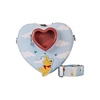 Loungefly Disney Winnie The Pooh And Friends Floating Balloons Heart Figural Crossbody Bag