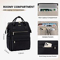 Lovevook Laptop Backpack Purse For Women Waterproof Teacher Nurse Bag 156 Inch Work Laptop Bag With Usb Port Business Travel