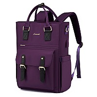 Lovevook Convertible Laptop Backpack For Women 156 Inch Computer Backpack Work Backpack With Usb Charging Port Large Capacity