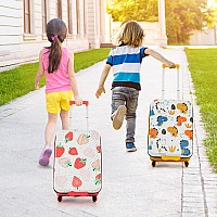 Honey Joy Kids Luggage Set 20 Inch Expandable Children Hardshell Wtelescoping Handle Bottle Pocket Airplane Approved Toddle