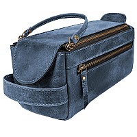 Luxeoria Premium Handmade Leather Toiletry Bags For Men And Women Genuine Leather Dopp Kit And Shaving Bag For Men Travel Cosm