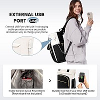 Lovevook Laptop Backpack For Women 156 Inch Work Business Laptop Bag Wide Top Open Teacher Nurse Bag With Usb Port Waterproo