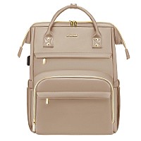 Lovevook Leather Laptop Backpack For Women 17 Inchtravel Backpack Purse Nurse Teacher Backpack Computer Laptop Bagprofessional