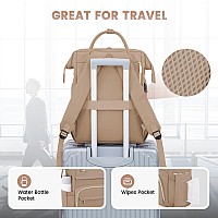 Lovevook Leather Laptop Backpack For Women 17 Inchtravel Backpack Purse Nurse Teacher Backpack Computer Laptop Bagprofessional