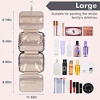 Wedama Toiletry Bag For Women Large Cosmetic Travel Bag Hanging Toiletry Bag For Bathroom Pvc Waterproof Makeup Bag Toiletri