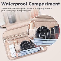 Wedama Toiletry Bag For Women Large Cosmetic Travel Bag Hanging Toiletry Bag For Bathroom Pvc Waterproof Makeup Bag Toiletri