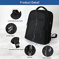 Voova Travel Laptop Backpack Business Work Laptop Backpack For Women Men With Usb Charging Port Waterproof Slim Durable Coll