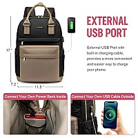 Lovevook Laptop Backpack For Women Men 156 Inch Laptop Bag With Usb Port Fashion Waterproof Backpacks Teacher Nurse Stylish Tra