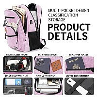 Classic Backpack For Men Women School Backpack For Girls Boy Teens156 Inch Laptop Bookbag With Usb Charger For College High S