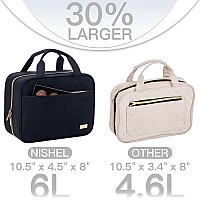 Nishel Travel Toiletry Bag For Women Portable Hanging Organizer For Travelsized Shampoo Conditioner Brushes Set Travelsize