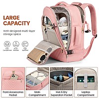 Lovevook Travel Backpack For Women Tsa Personal Item Travel Bag Fits 173 Laptop Carry On Backpack For Weekender Business Hik