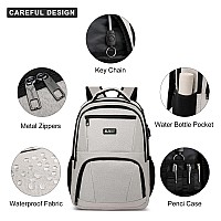 Rjeu Backpack For Women School Backpack For Teens Girls College Students With 156 Inch Laptop Sleeve Travel Computer Mochil