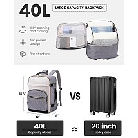 Lovevook Travel Backpack For Women40L Carry On Backpack For Airplanes173 Inch Laptop Personal Item Travel Bag