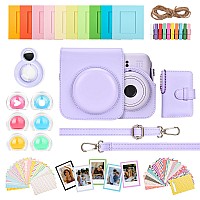 Hiyqin 8 In 1 Camera Case And Accessories Compatible With Fujifilm Instax Mini 12 Mini 12 Casephoto Albumphoto Frame Stick