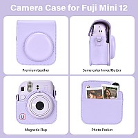 Hiyqin 8 In 1 Camera Case And Accessories Compatible With Fujifilm Instax Mini 12 Mini 12 Casephoto Albumphoto Frame Stick