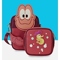 Loungefly Disney Little Mermaid 35Th Anniversary Sebastian Crossbuddies Crossbody Bag With Coin Bag