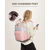 Lovevook Travel Laptop Backpack Women 156 Inch Antitheft Laptop Bag With Usb Port Fashion Waterproof Computer Backpacks Teac