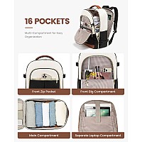 Lovevook Travel Backpack For Women Tsa Carry On Backpack Flight Approved Personal Item Travel Bag Fits 156 Inch Laptop Large