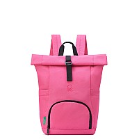 United Colors Of Benetton Be Rolltop Backpack Pink 156 Inch Laptop Sleeve