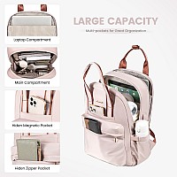 Lovevook Laptop Backpack Purse For Women 156 Inch Travel Laptop Bag With Usb Port Waterproof Work Teacher Nurse Computer Back