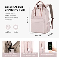 Lovevook Laptop Backpack Purse For Women 156 Inch Travel Laptop Bag With Usb Port Waterproof Work Teacher Nurse Computer Back