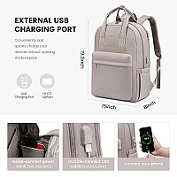 Lovevook Laptop Backpack For Women 17 Inch Travel Laptop Bag With Usb Port Waterproof Computer Backpack Purse For Work Teacher