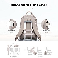 Lovevook Laptop Backpack For Women 17 Inch Travel Laptop Bag With Usb Port Waterproof Computer Backpack Purse For Work Teacher