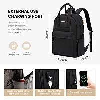 Lovevook Laptop Backpack Purse For Women 156 Inch Travel Laptop Bag With Usb Port Waterproof Work Teacher Nurse Computer Back