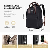 Lovevook Laptop Backpack For Women 17 Inch Travel Laptop Bag With Usb Port Waterproof Computer Backpack Purse For Work Teacher