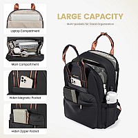 Lovevook Laptop Backpack For Women 17 Inch Travel Laptop Bag With Usb Port Waterproof Computer Backpack Purse For Work Teacher