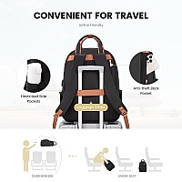 Lovevook Laptop Backpack For Women 17 Inch Travel Laptop Bag With Usb Port Waterproof Computer Backpack Purse For Work Teacher