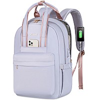 Lovevook Laptop Backpack Purse For Women 156 Inch Travel Laptop Bag With Usb Port Waterproof Work Teacher Nurse Computer Back