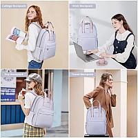 Lovevook Laptop Backpack Purse For Women 156 Inch Travel Laptop Bag With Usb Port Waterproof Work Teacher Nurse Computer Back