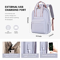 Lovevook Laptop Backpack Purse For Women 156 Inch Travel Laptop Bag With Usb Port Waterproof Work Teacher Nurse Computer Back