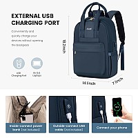 Lovevook Laptop Backpack Purse For Women 156 Inch Travel Laptop Bag With Usb Port Waterproof Work Teacher Nurse Computer Back