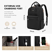 Lovevook Laptop Backpack For Women 17 Inch Travel Laptop Bag With Usb Port Waterproof Computer Backpack Purse For Work Teacher