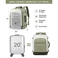 Lovevook Large Travel Backpack For Women 50L Carry On Backpack Airplane Approved Tsa Personal Item Travel Bag For Women Fits 1