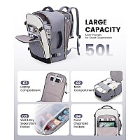 Lovevook Large Travel Backpack For Women 50L Carry On Backpack Airplane Approved Tsa Personal Item Travel Bag For Women Fits 1