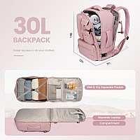 Lovevook Travel Backpack For Women Carryon Backpack With Laptop Compartment 30L Lightweight Waterproof Personal Item Travel B