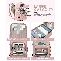 Lovevook Large Travel Backpack For Women Carry On Bag Backpack Flight Approved 40L Tsa Personal Item Travel Bag With 3 Packing