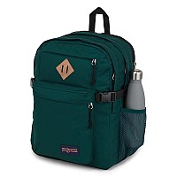 Jansport Main Campus Backpack Travel Or Work Bag W 15Inch Laptop Sleeve And Dual Water Bottle Pockets Deep Juniper