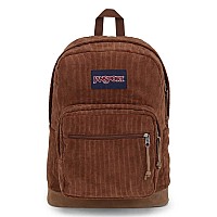 Jansport Right Pack Expressions Backpack Travel Work Or Laptop Bag Basic Brown Corduroy