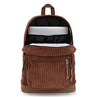 Jansport Right Pack Expressions Backpack Travel Work Or Laptop Bag Basic Brown Corduroy