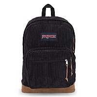 Jansport Right Pack Expressions Backpack Travel Work Or Laptop Bag Black Corduroy