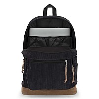 Jansport Right Pack Expressions Backpack Travel Work Or Laptop Bag Black Corduroy