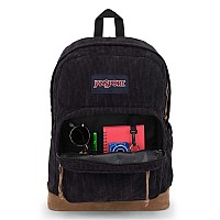 Jansport Right Pack Expressions Backpack Travel Work Or Laptop Bag Black Corduroy