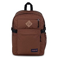 Jansport Main Campus Backpack Travel Or Work Bag W 15Inch Laptop Sleeve And Dual Water Bottle Pockets Basic Brown